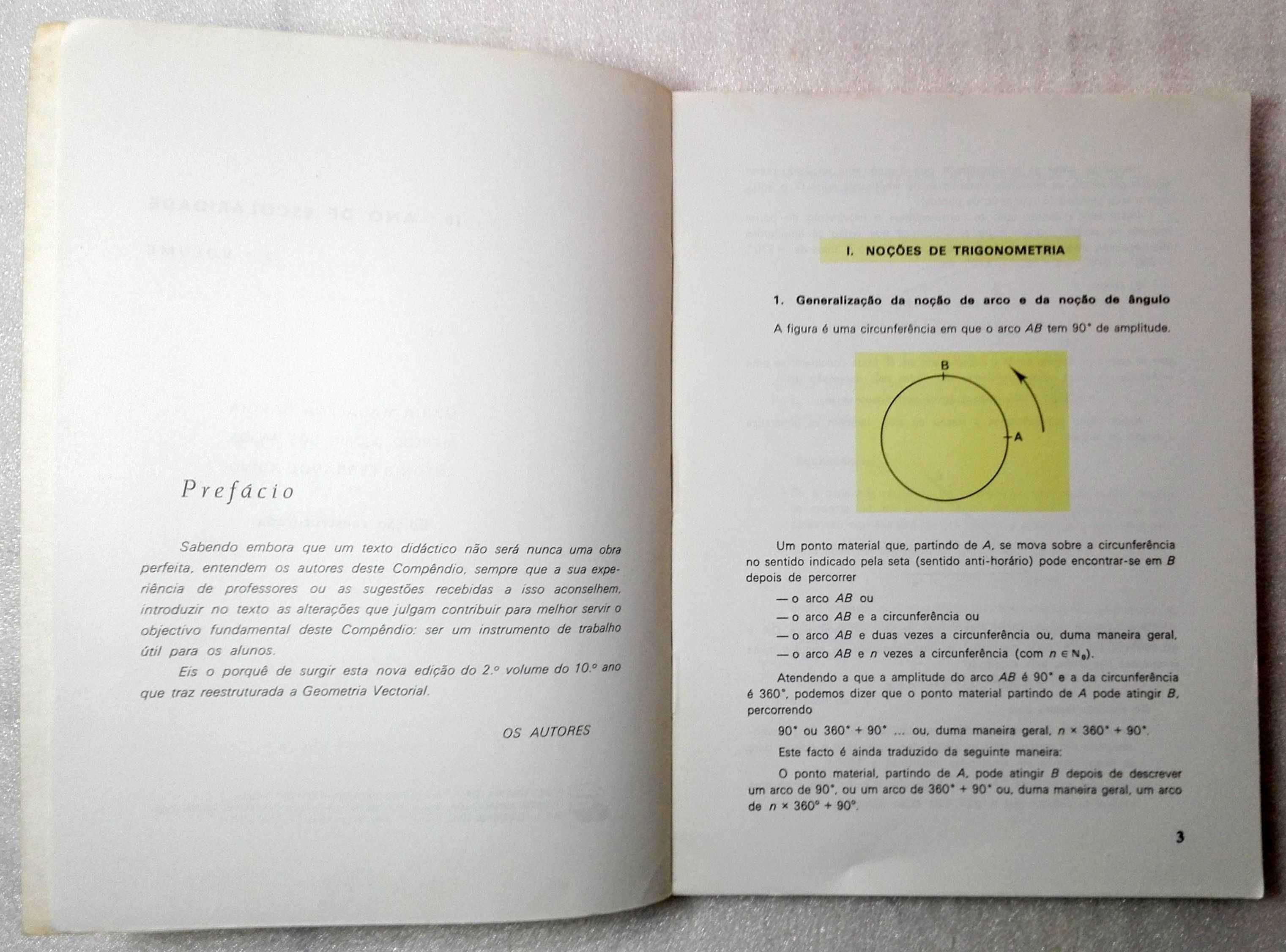 Livro Compêndio de Matemática - 2º volume - 10º ano