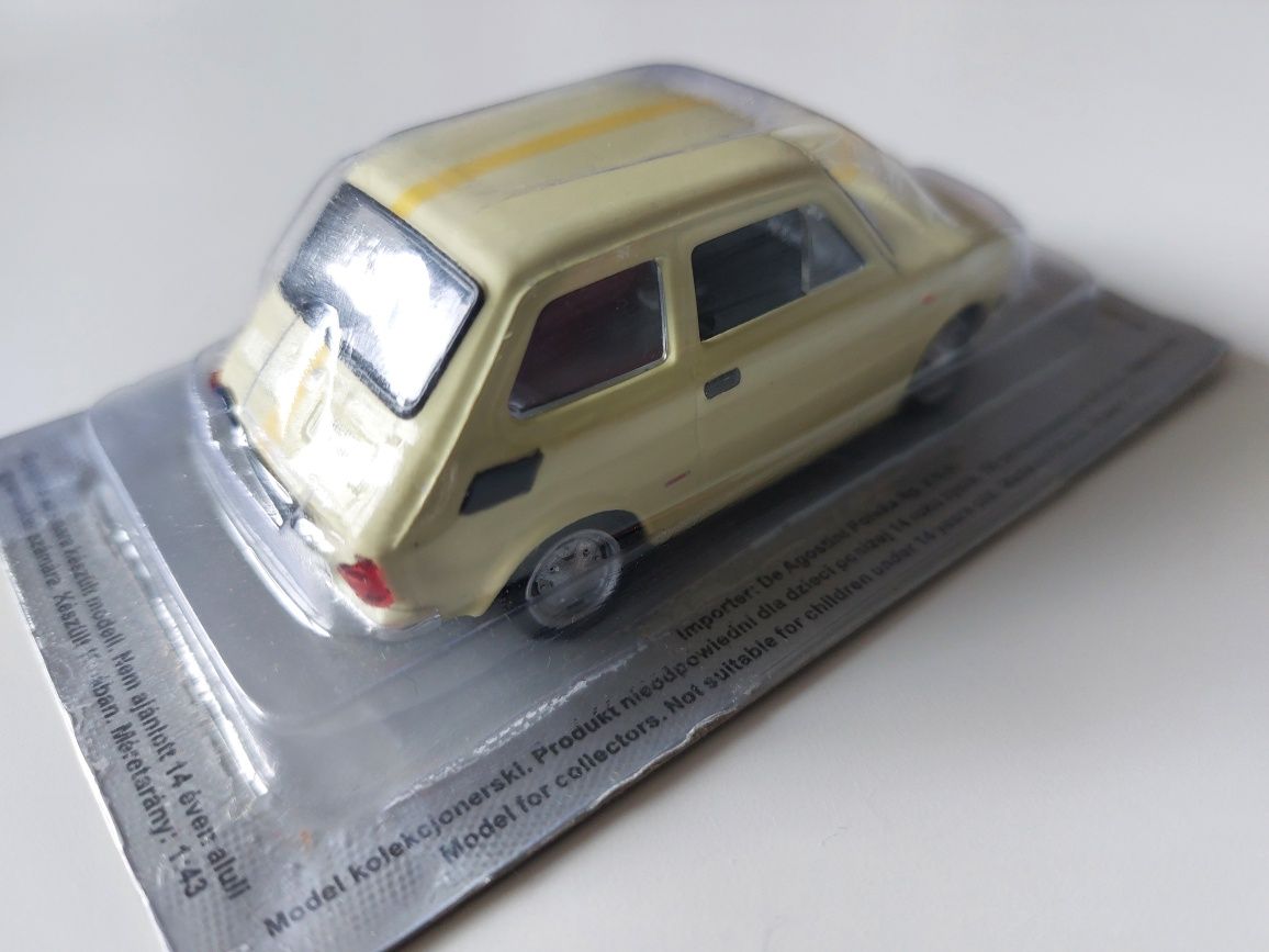 Kultowe Auta PRL Fiat 126p Nauka Jazdy [1/43]