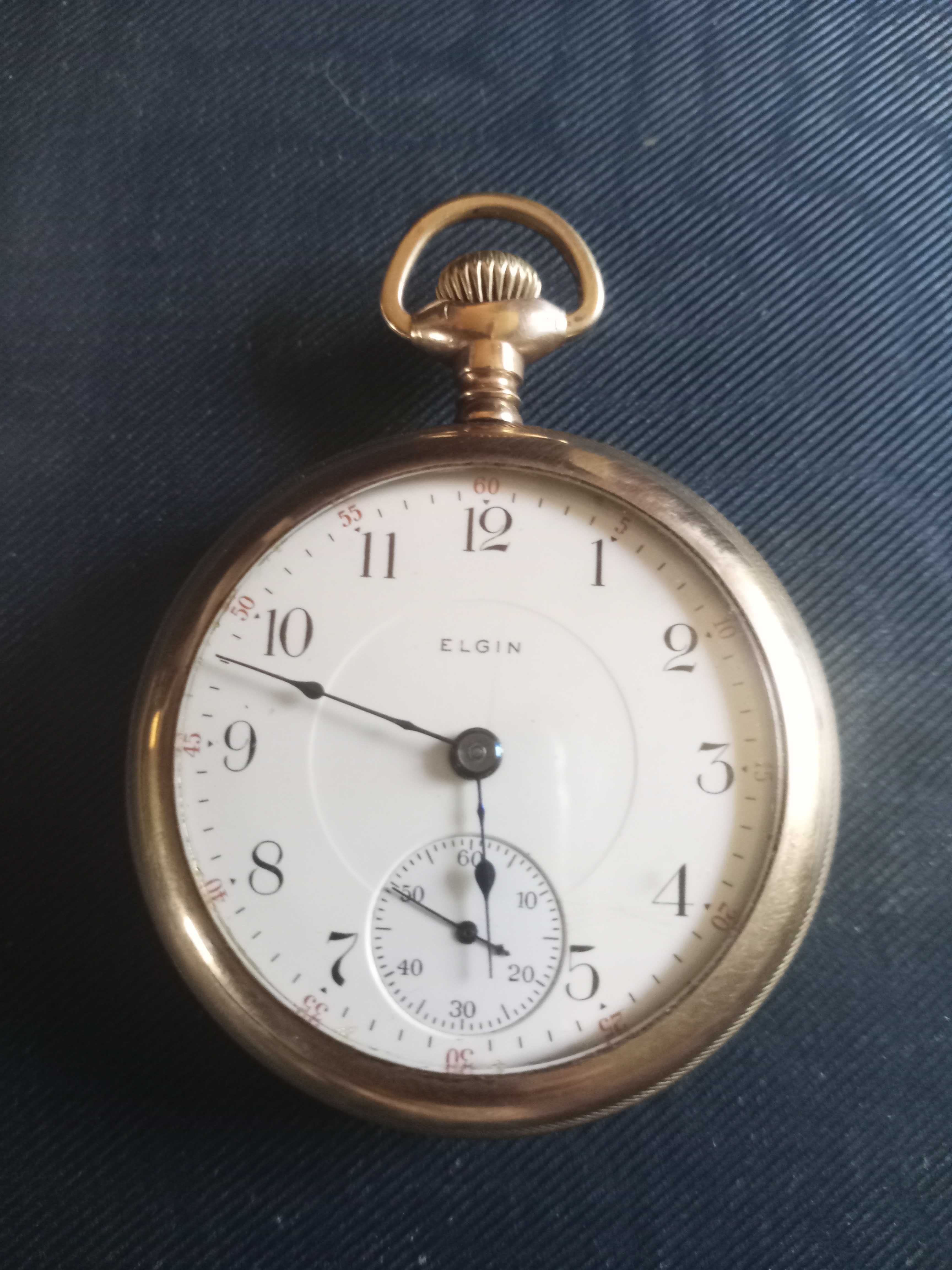 Relógio de Bolso Elgin Antigo 1908