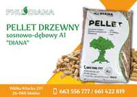 Pellet drzewny , SOSNOWO-DĘBOWY, A1 worki, Transport Winda/HDS