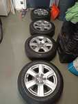 Felgi z oponami orginalne Audi 225/55R17 triangle sportex