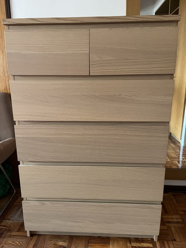 Cómoda Malm Ikea 6 gavetas