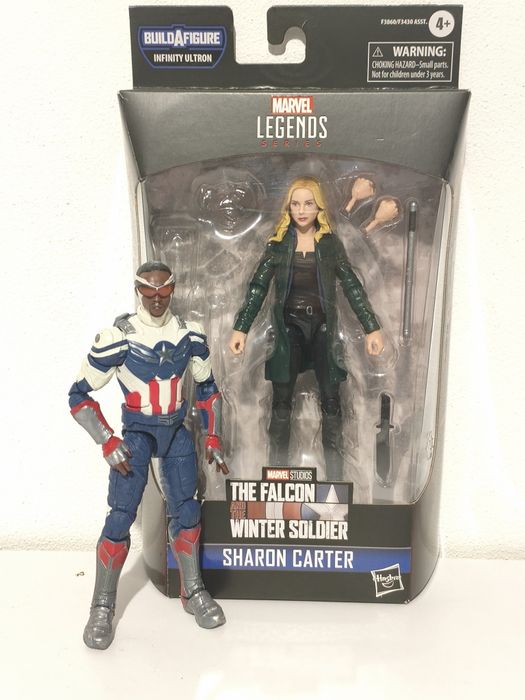 Marvel Legends figurki Sharon Carter i kapitan Ameryka Avengers