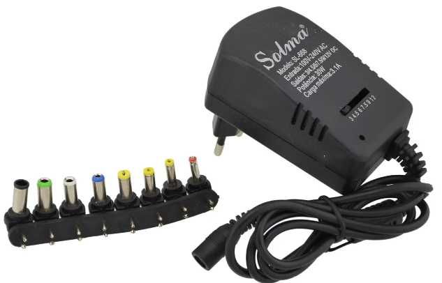 Універсальний блок живлення Solma SL-668 12V 3A з перехідниками