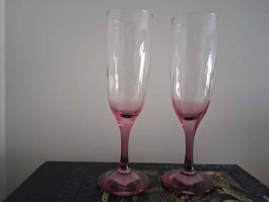 6 copos de champanhe coloridos (flutes) (Portes incluídos)