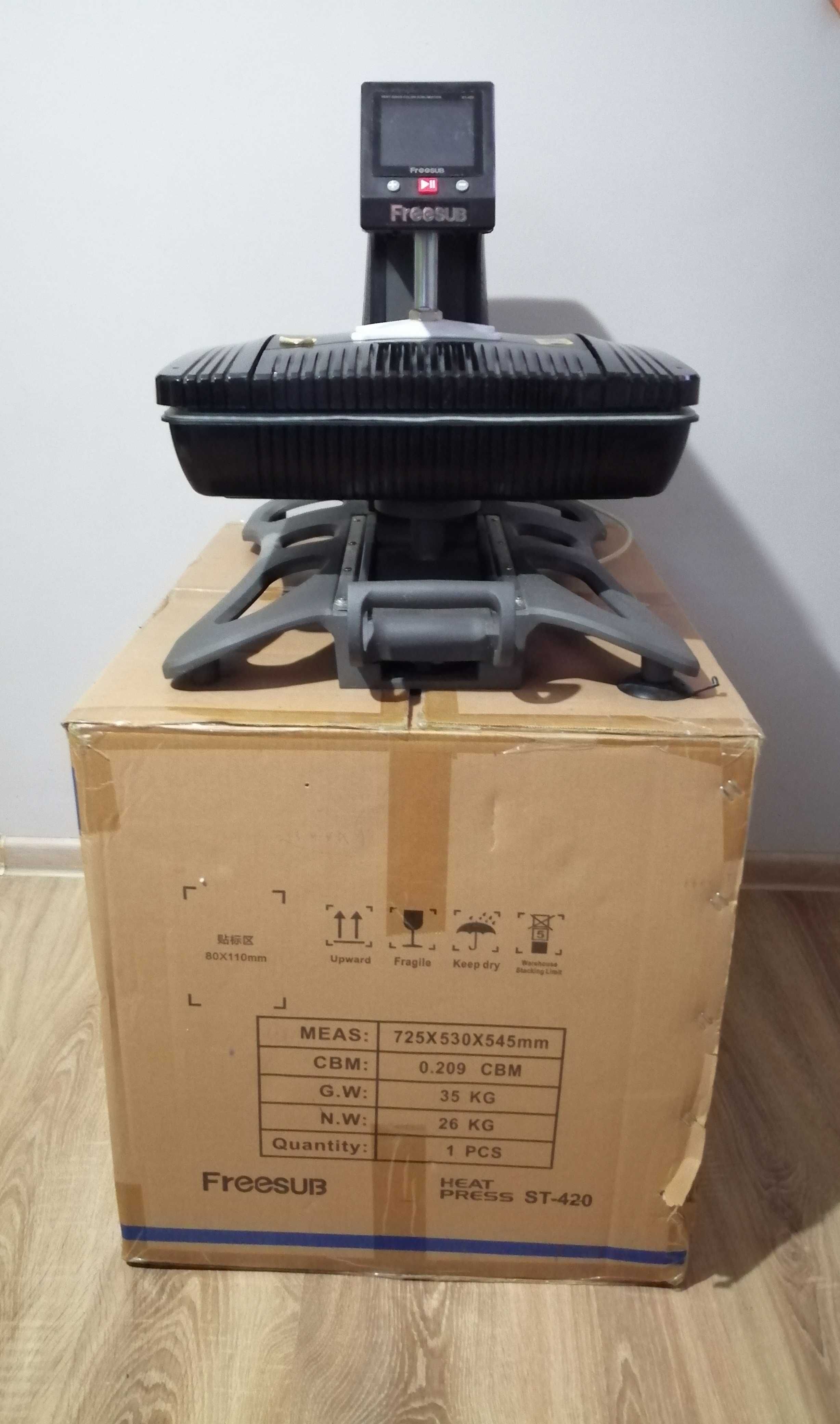 Pneumatyczno Automatyczna Prasa Termotranferowa3D COMBO ALLinONE