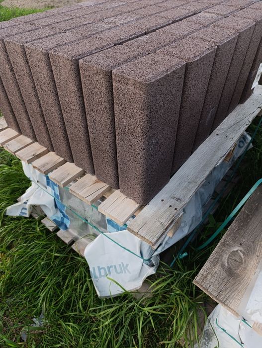 Palisada Zen 40 i 60cm brąz na rabaty, murek oporowy