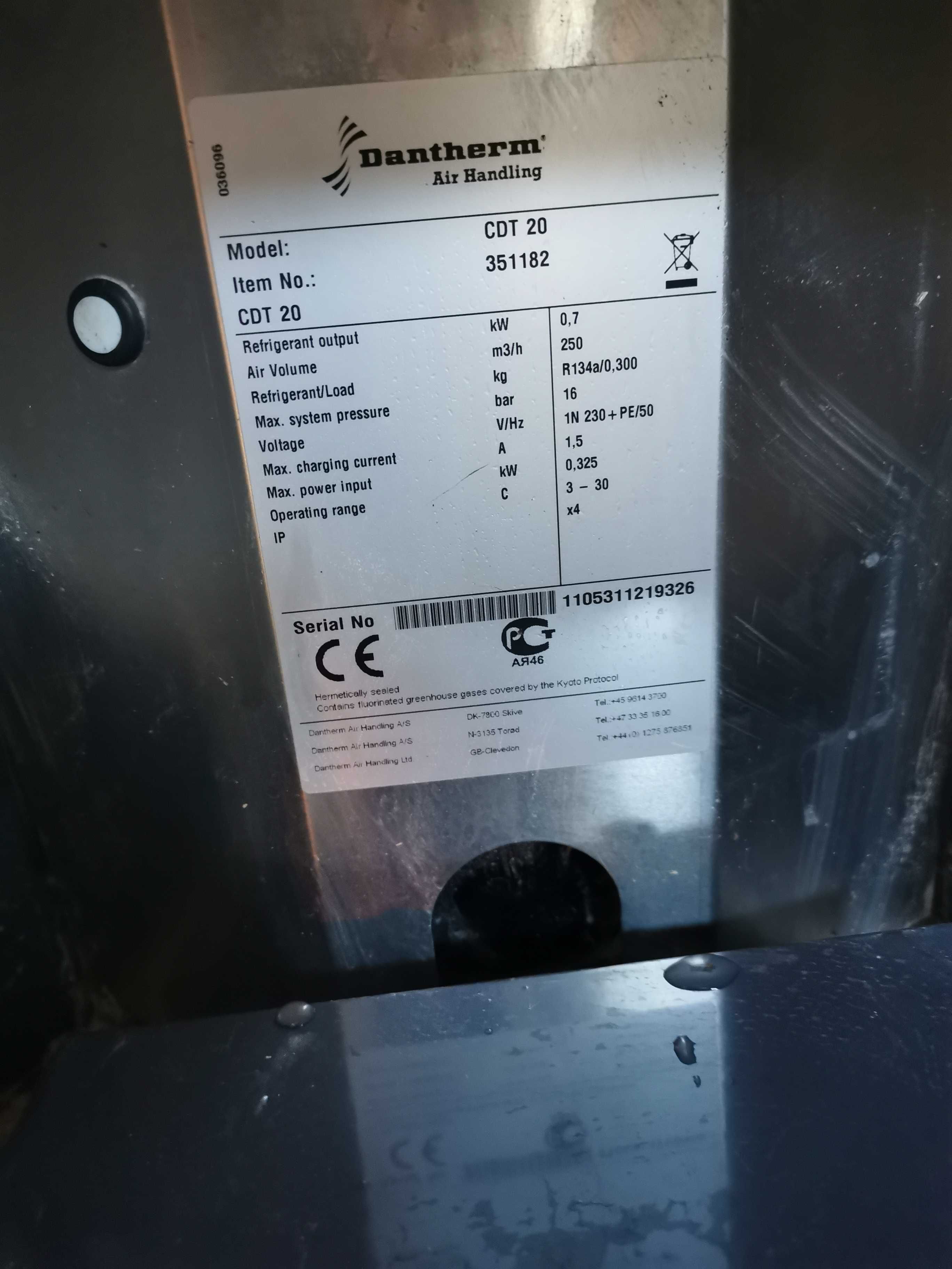 Osuszacz powietrza Pochłaniacz wilgoci Dantherm CDT 20