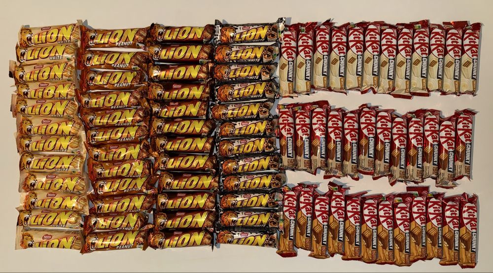 Batony Kitkat/Lion 84szt.