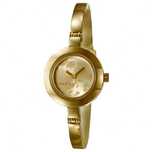 Zegarek Gucci 105 złoty Floral Bangle Gold Plated Swiss Made Pudełko
