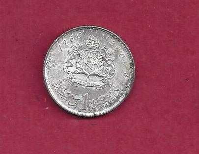 Tunisia  1907  e Marrocos  1960    2  Moedas de Prata