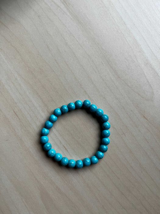 Pulseira de pedras naturais - turquesa