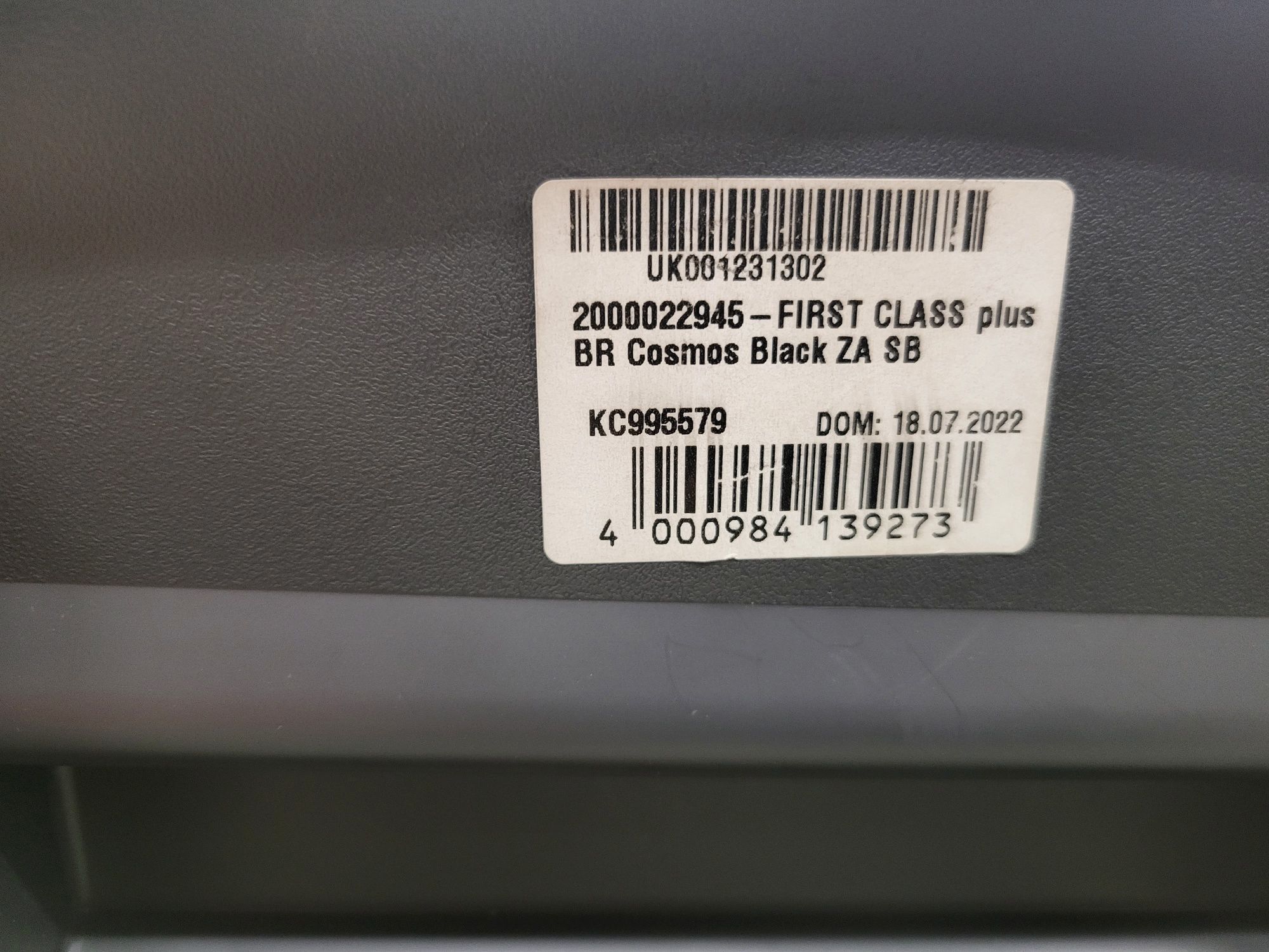 BRITAX first class plus 0-18kg czarny
