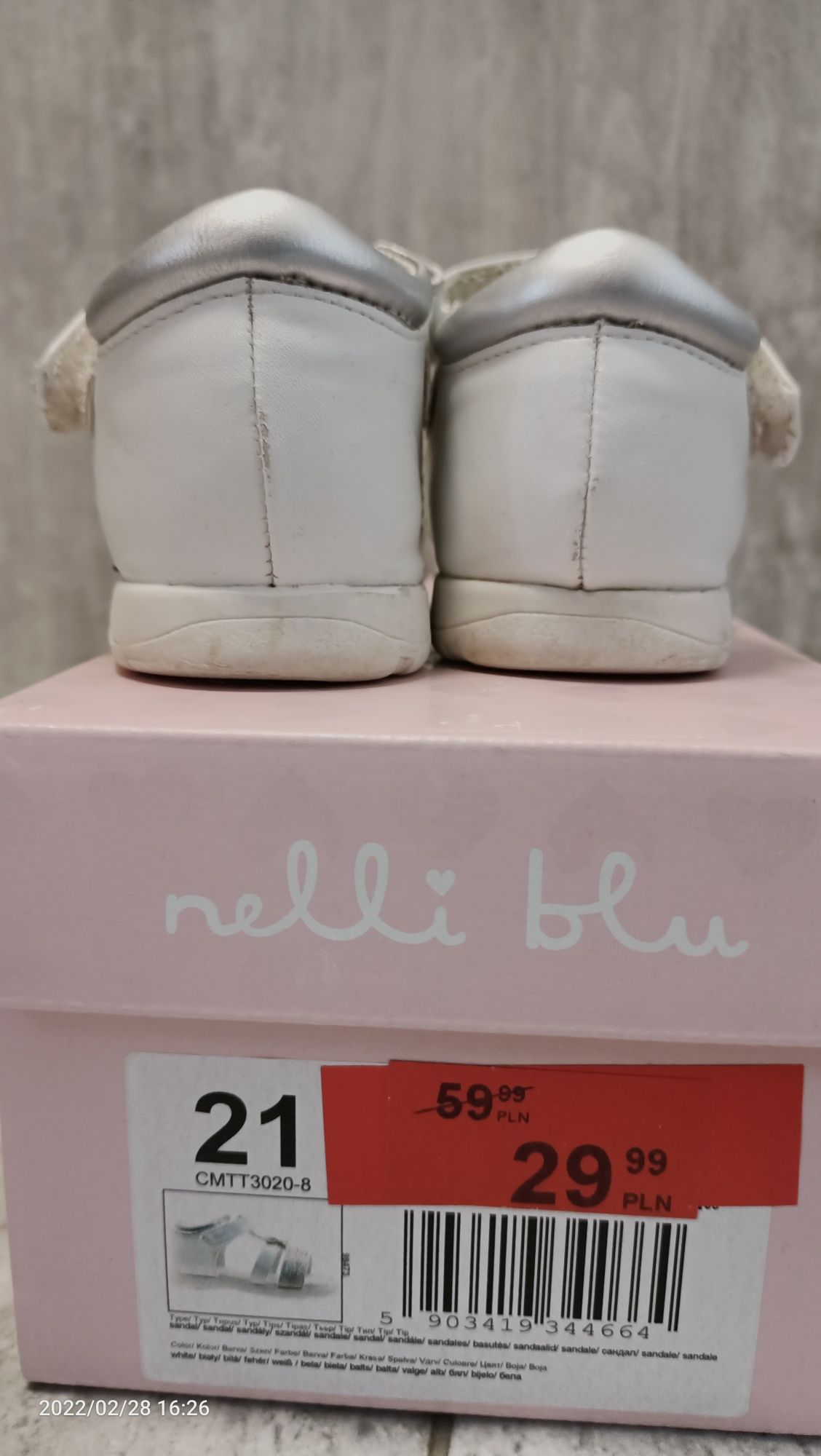 Sandałki dziewczęce Nelli blu r.21