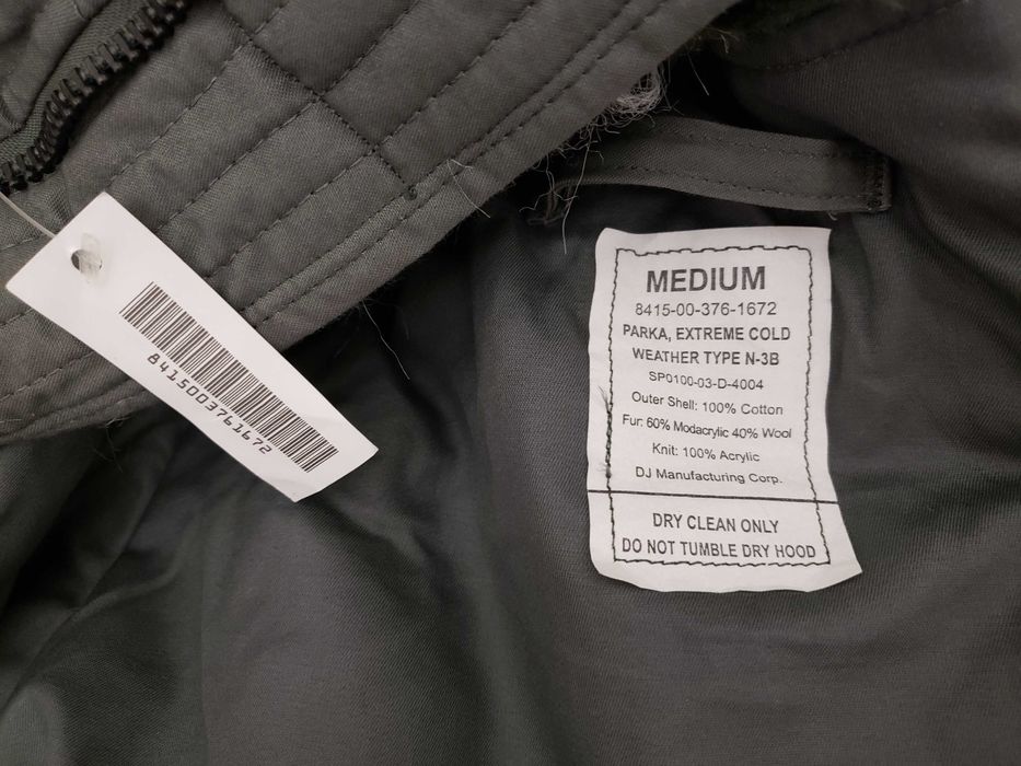 Парка Зимняя Тёплая N-3B MEDIUM Аляска США ОРИГИНАЛ Шерсть Милитари