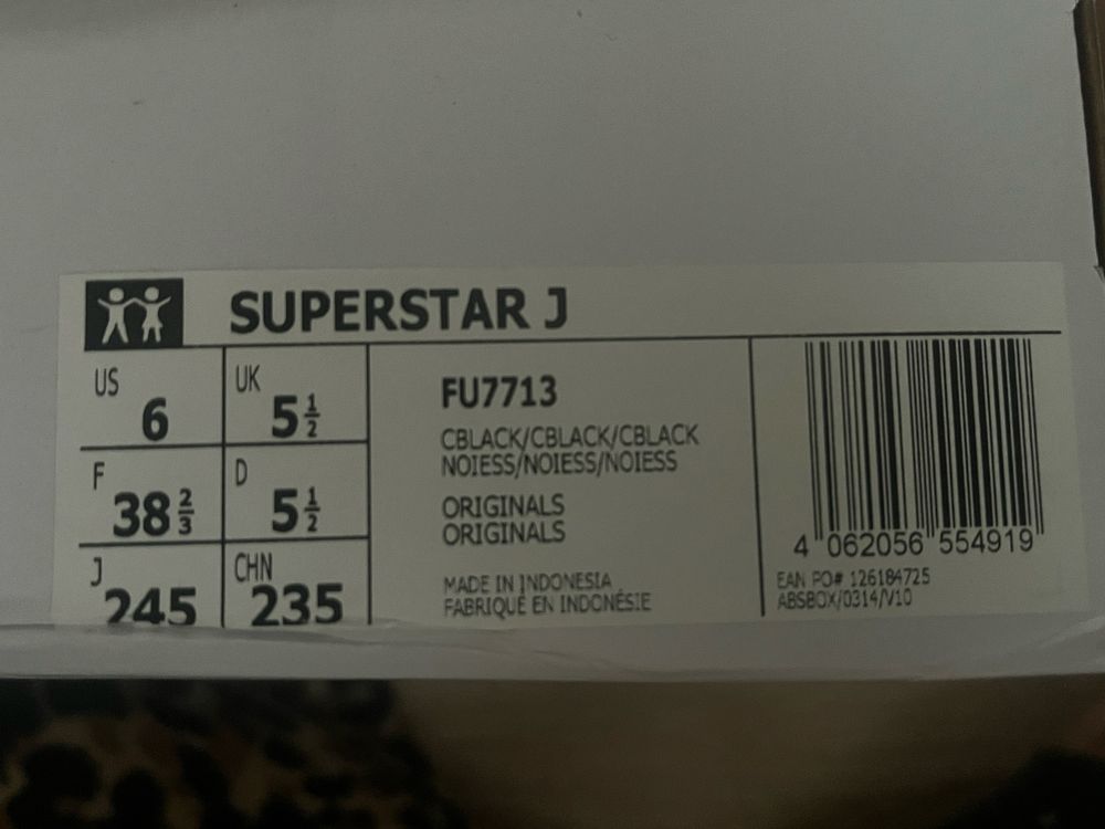 Adidas superstar r38 2/3
