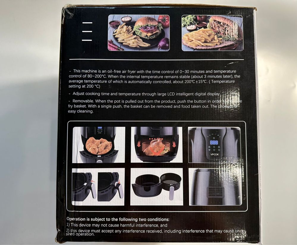 NOWA Frytkownica air fryer Vpcok Direct AF102