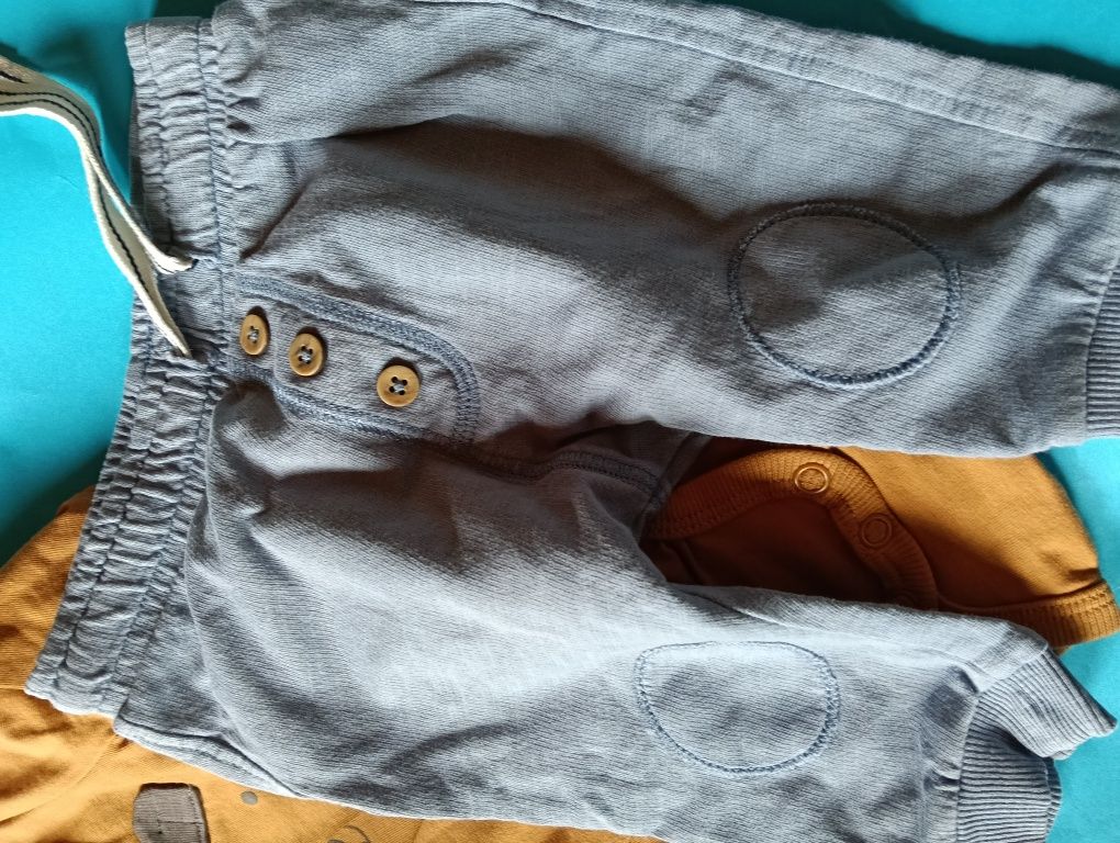 Body długi rękaw i spodnie 62