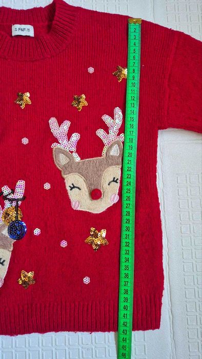 Свитер Новогодняя одежда на 7-8 лет