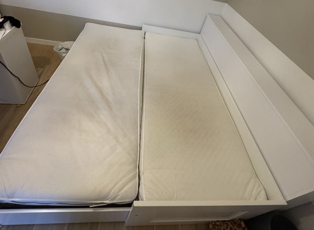 Łóżko dla dziecka Ikea Brimnes z materacem i skrzynią