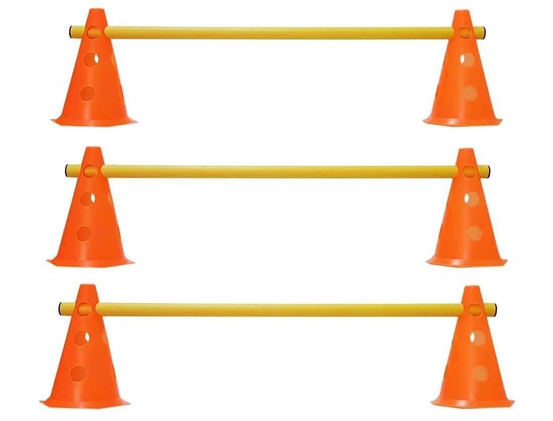 Cones de obstáculos para treino funcional