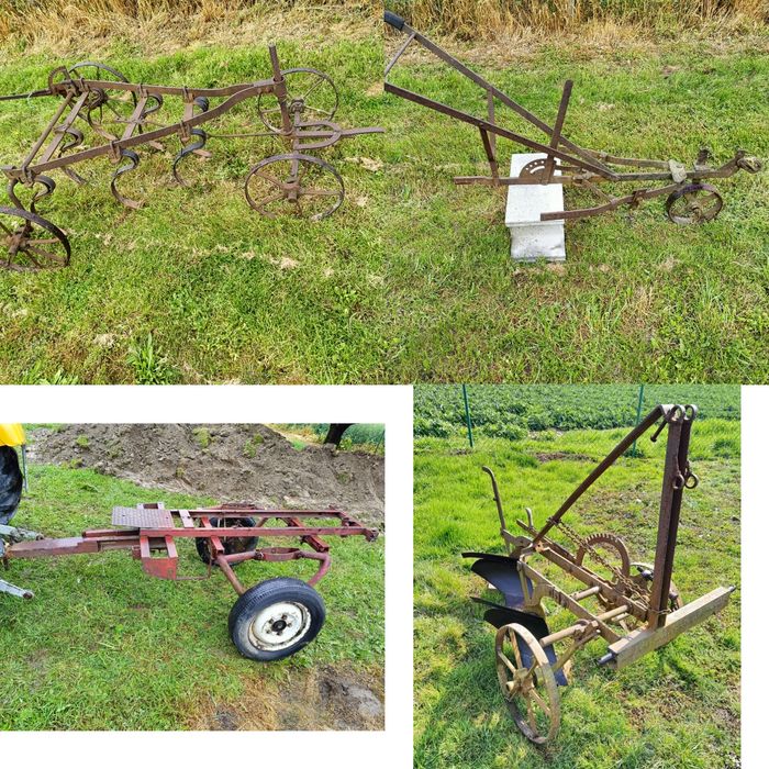 Pług konny 2 skibowy pod ciągnik, kultywator, pielnik
