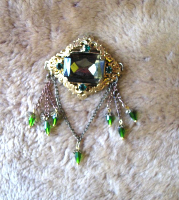 Брошь ЧССР , филигрань, как новая Крупная