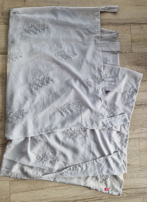 Firana Revena Home&you 140 cm x 250 cm na szelkach szara glamour