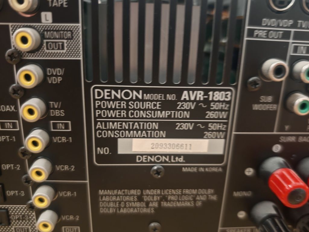 Amplituner 7.1 Denon AVR-1803