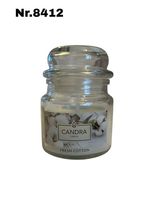 Świeczka w słoiku Candra Fresh Cotton nr.8412
