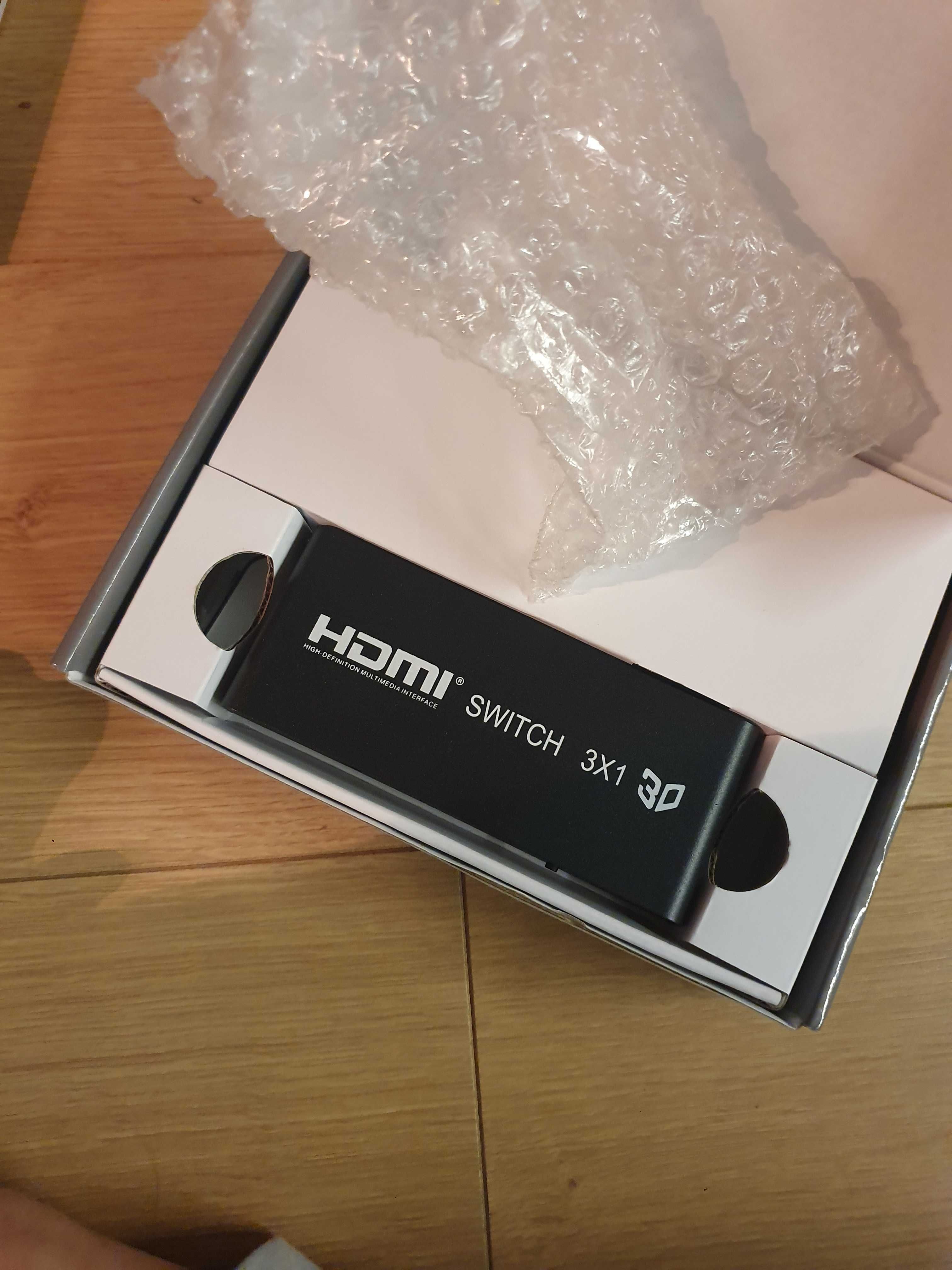 HDMI switcher 3x 1m rozgałęźnik rozdzielacz