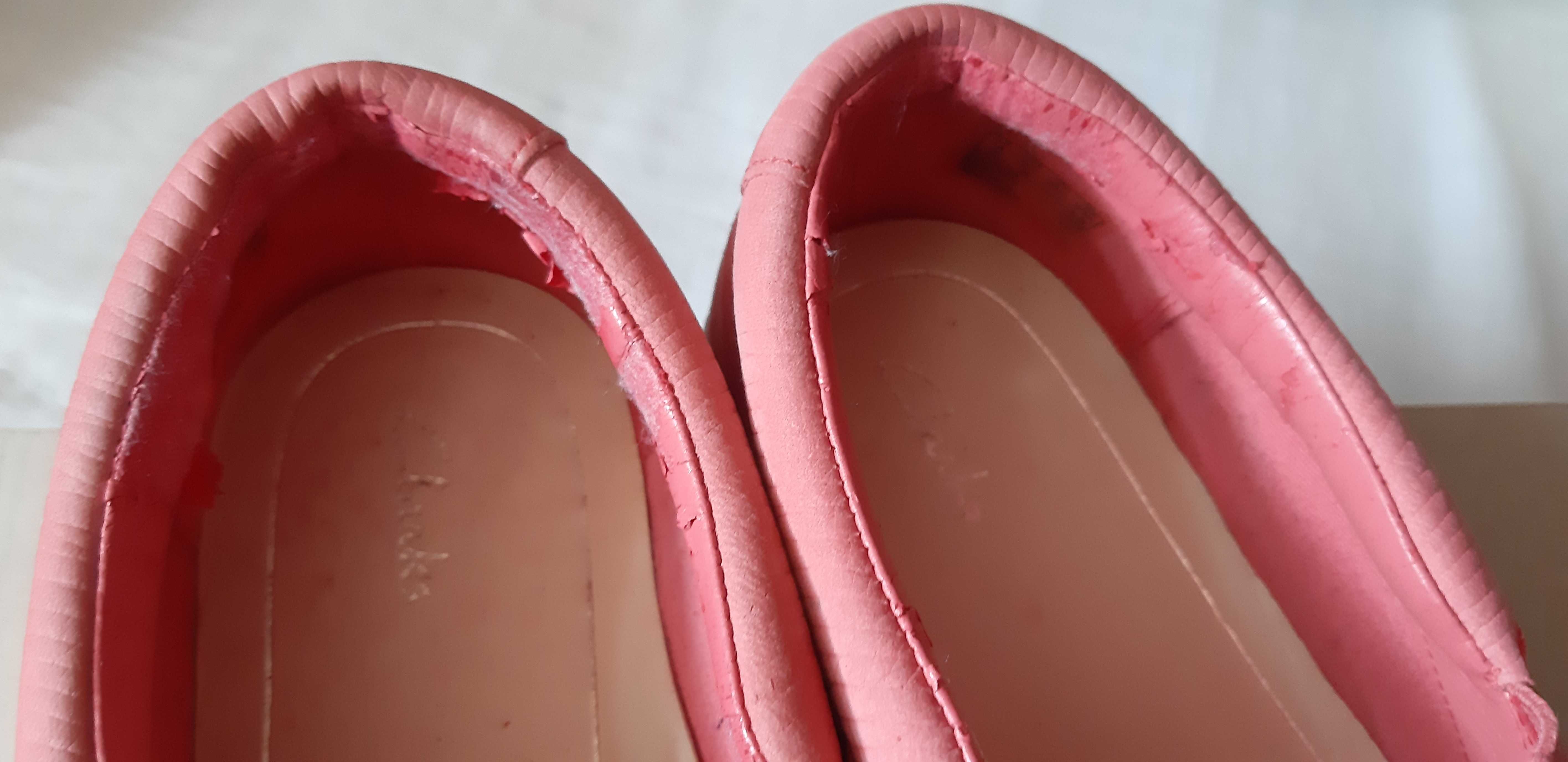 Кожаные женские лоферы слипоны мокасины Clarks длина по стельке 24,5см
