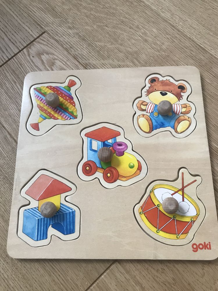 Drewniane Puzzle Goki dla maluchow