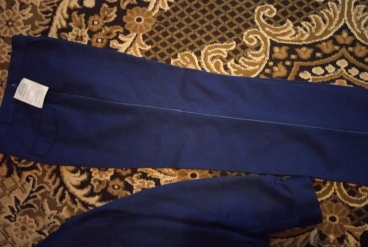 Костюм шерстяной синий 52-3, курточка, брюки для железнодорожников