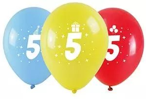 Balony z nadrukiem 5 28cm 3szt. Arpex