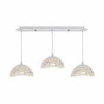 Lampa Wisząca biała Lisa White 3Xe27