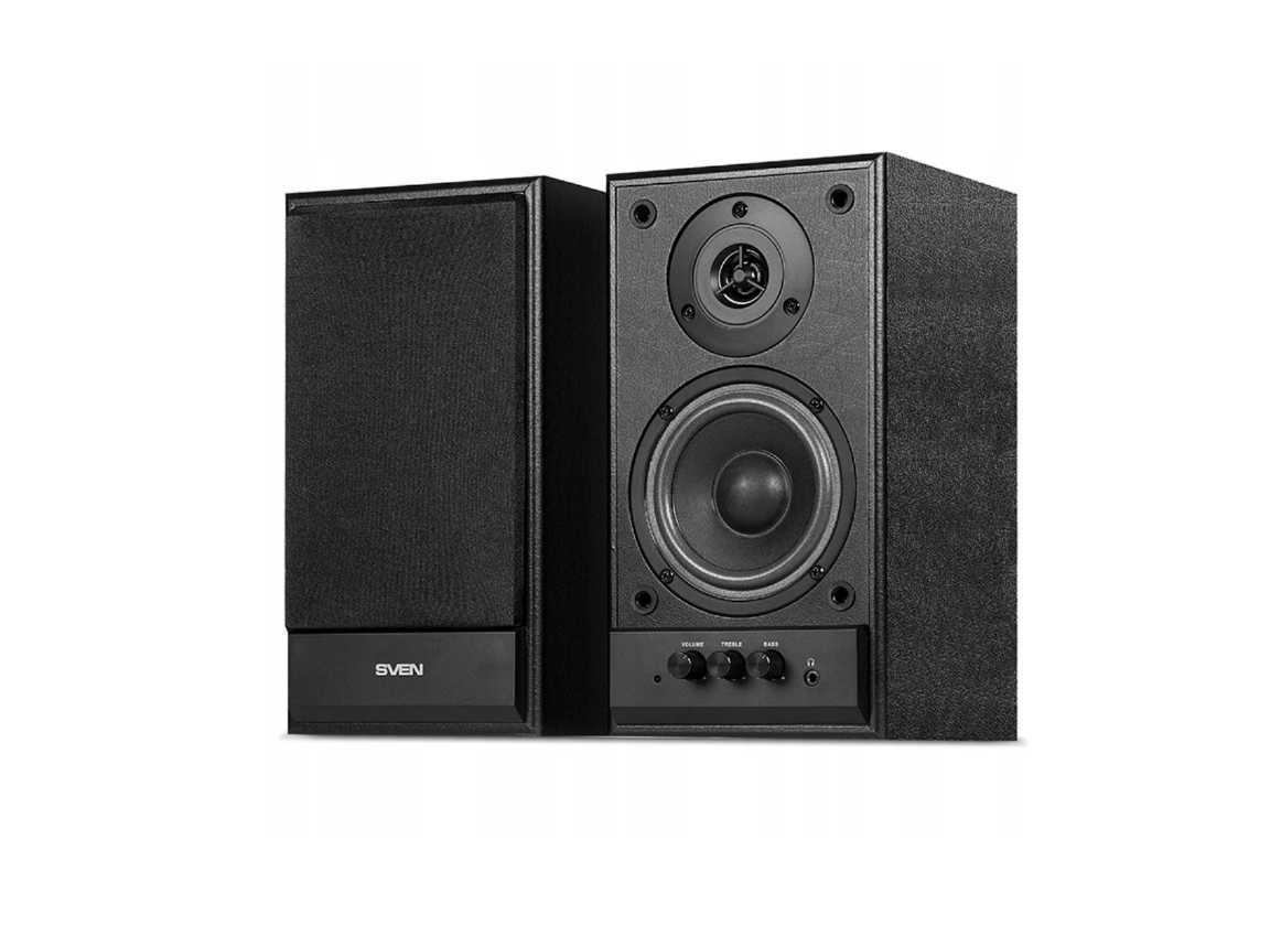 SVEN SPS-702 40Wдерев'яні ЧОРНІ колонки 2.0Нові Акустичні системи гар.