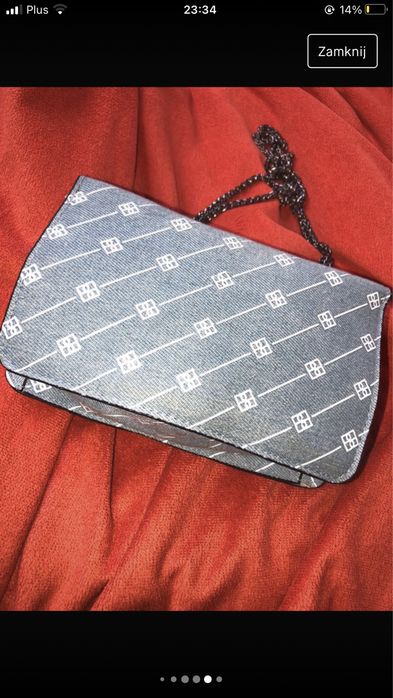 Niebieska torebka Bershka