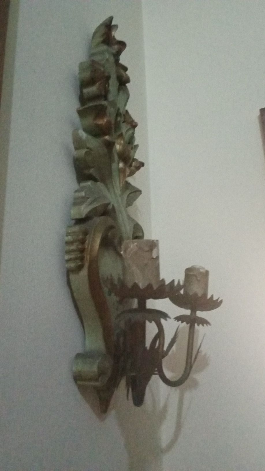 Castiçal antigo parede