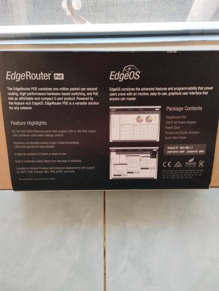 Ubiquiti Edge router Poe (ERpoe-5)