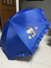 Guarda-chuva c/Assobio da Hello Kitty (criança)