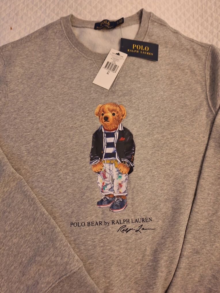 Polo Ralph Lauren bluza męska z misiem XL Oryginał