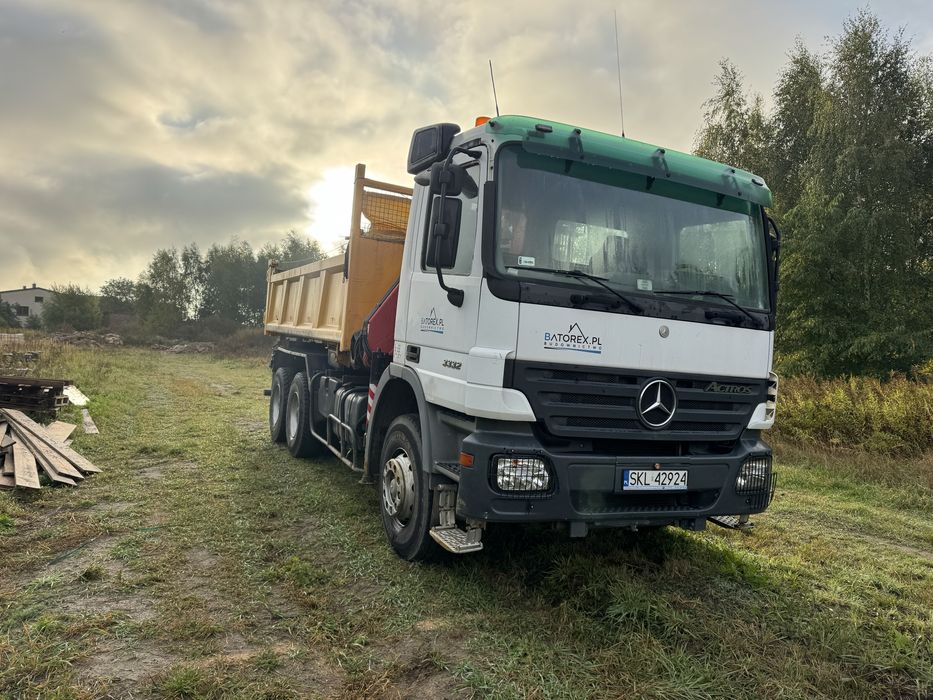 Mercedes Actros wywrotja HDS Hydroburta