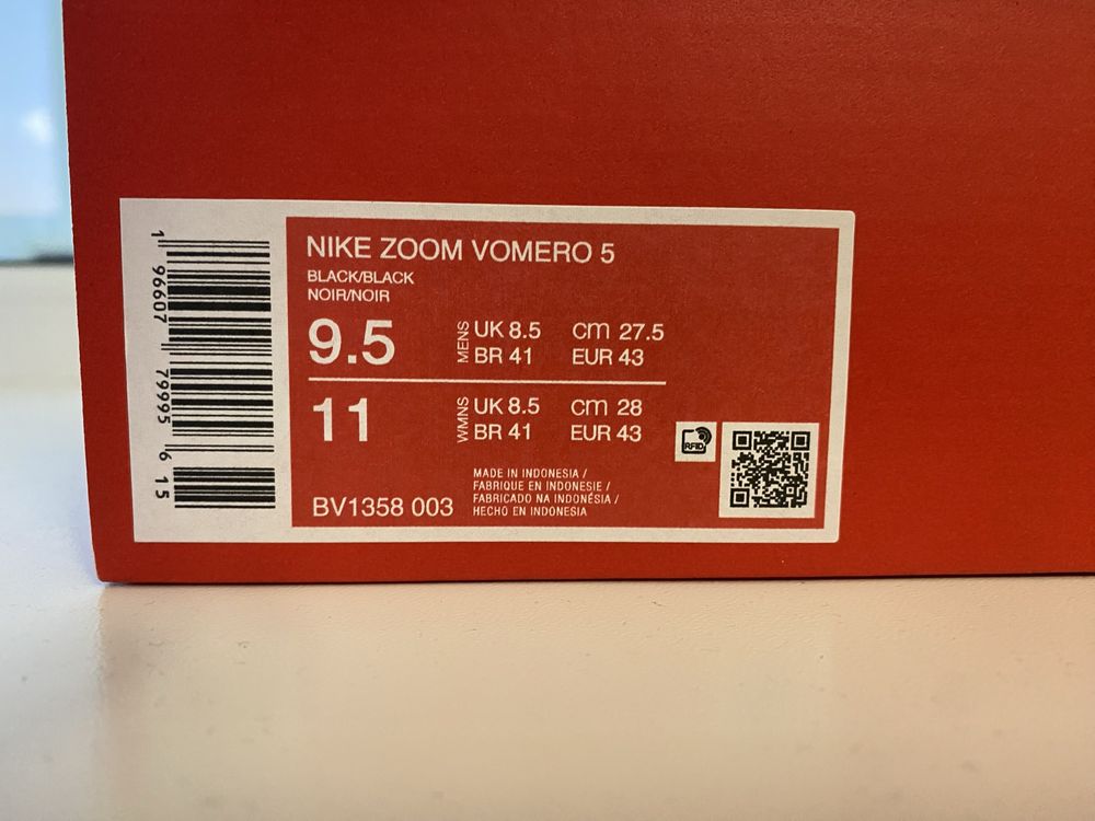 Кросівки Nike Zoom Vomero 5 Black | Оригінал | BV1358 003