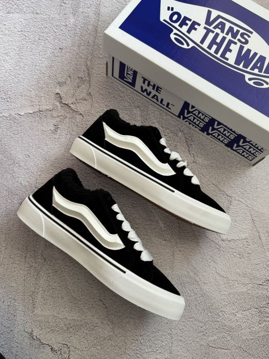 Vans knu skool ванс кну скул кеди на хутрі зимові кросівки