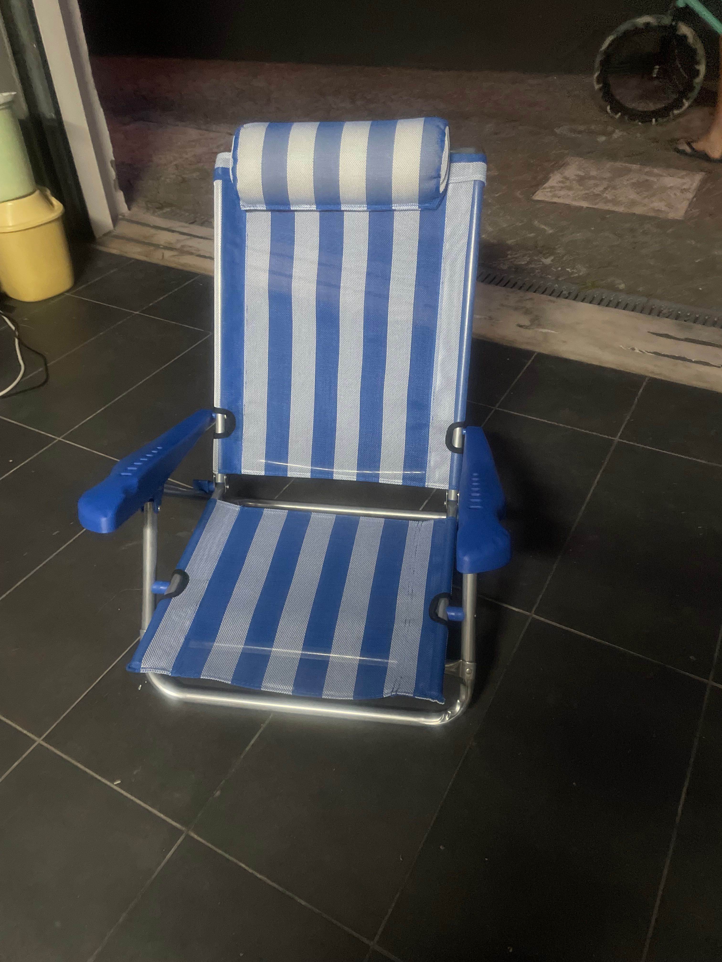 Cadeira de praia super confortável