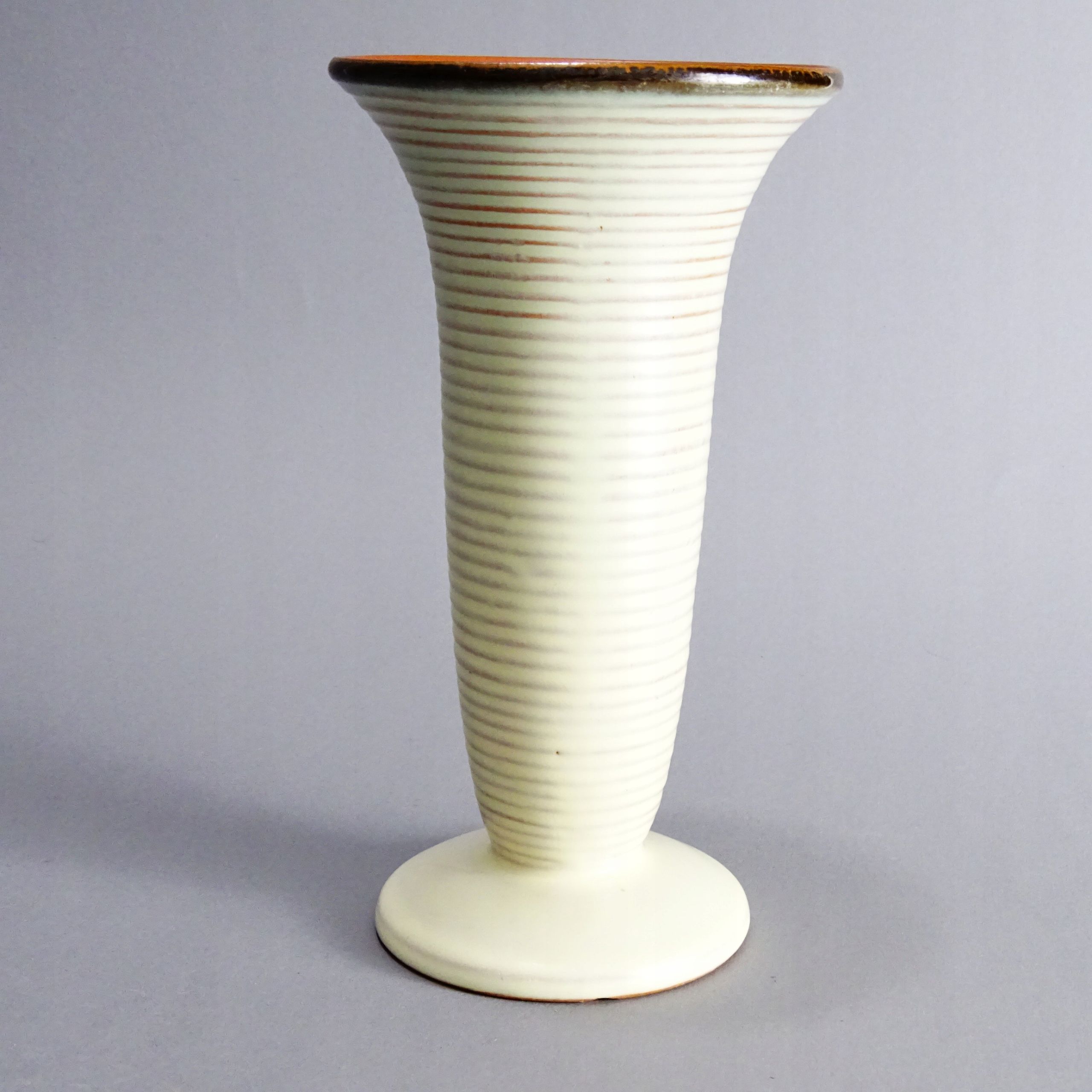 art deco lata 40 piękny ceramiczny wazon