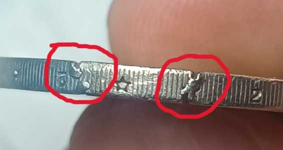 3 Moedas com Erros Cunhagem (RARO)