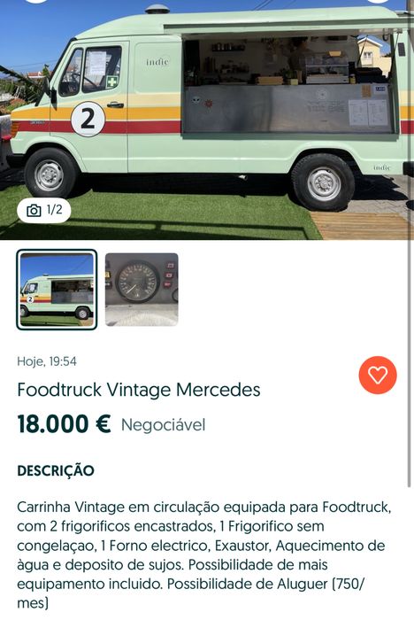 Foodtruck Mercedes 308D