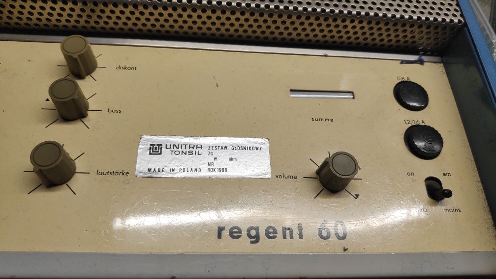Wzmacniacz lampowy regent 60